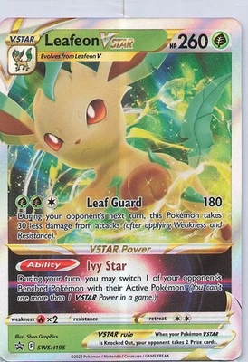 Leafeon VSTAR - Promo SWSH: Sword & Shield Promo Cards SWSH195 NM Holo - Image 1 of 2