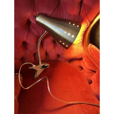 Hampton Bay - 13-7/8 in. Satin Chrome Clip Lamp Bulb Not Included - Image 1 of 4