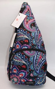 Vera Bradley Lighten Up Sling Backpack in "Haymarket Paisley" Pattern - Picture 1 of 7