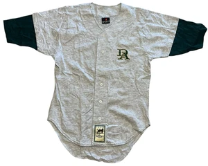 Vintage Team Disney Adventures Baseball Trikot Gr. S grau & grün Knopfleiste 90er - Bild 1 von 12