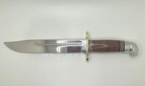Very Rare Western Knife W46-8 New With Leather Handle Beautiful #00188 - Picture 1 of 8