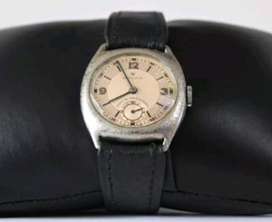 Rolex Rare Gents Vintage Antique Cushion Cased Watch Patina Working Chrome  - Picture 1 of 5