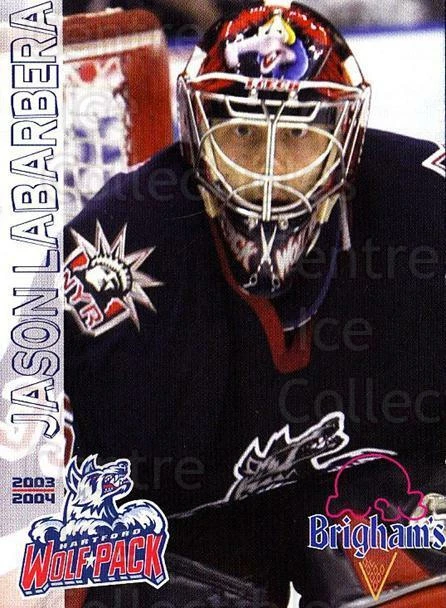 2003-04 Hartford Wolf Pack #11 Jason Labarbera - Image 1 of 1