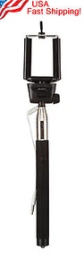 Selfie Stick Extendable Handheld Black Monopod Camera Pole iPhone Samsung HTC LG - Picture 1 of 6