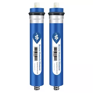 2 Pack 100 GPD RO Membrane Water Filter Reverse Osmosis System Replacement NSF58 - Picture 1 of 11
