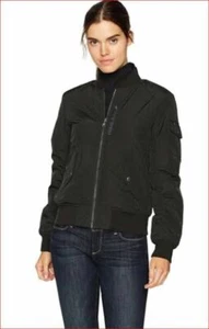 Marc NEW YORK Andrew Marc women jacket bomber Foster MW7AC803 black S - Picture 1 of 12