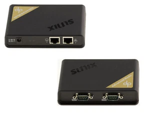 SUNIX Ethernet Konverter RJ45 TCP/IP zu Serial RS232 2 PORT COM RS-232 DB9 - Bild 1 von 4