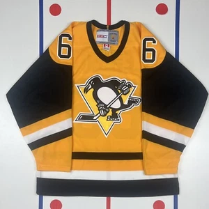 Mario Lemieux Pittsburgh Penguins Vintage CCM NHL Hockey Jersey Size Large - Picture 1 of 13