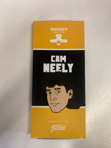 CAM NEELY  Sockey Hall Of Fame Original SOCKS One Size NEW IN PACKAGE Bruins Cover