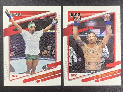 UFC Sodio Yusuff 158 + Cub Swanson 159 Donruss Panini 2022  - Image 1 of 2