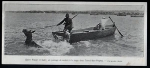 1911 - MAROKKO ZWISCHEN KLAPPE UND SCHMUTZIGER PASSAGE OUED BOU REGREG MAULTIERSCHWIMMEN T059 - Bild 1 von 1