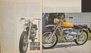 Montesa Scorpion 1967 5 pg artículo de prueba original de motocicleta - Imagen 1 de 2