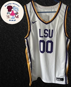 Men's Nike Digital LSU Tigers Hyperelite Champ Basketball Jersey  L White New - Picture 1 of 12