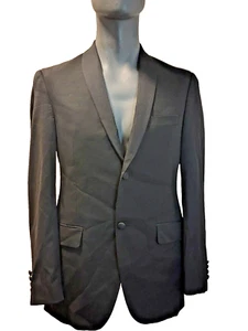 Esmoquin Saks Fifth Avenue para hombre talla 38R negro Super 110's lana italiana - Imagen 1 de 10