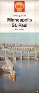 1964 Shell Road Map: Minneapolis St. Paul and Vicinity NOS - Picture 1 of 1