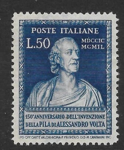 ITALIEN SG738 1949 JAHRESTAG DER ENTDECKUNG DER ELEKTRISCHEN ZELLE MTD POSTFRISCH (p) - Bild 1 von 1