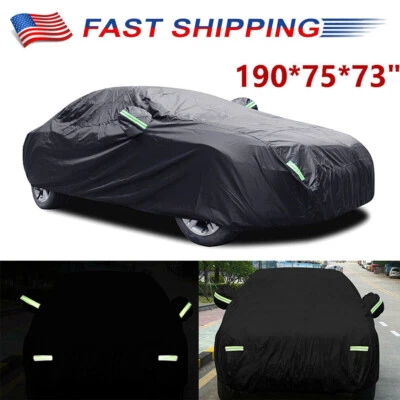 Cubierta de coche SUV grande al aire libre impermeable polvo protección solar todo tipo de clima universal Foto 1 de 4