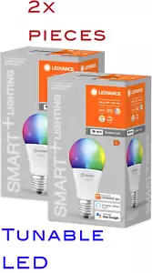 2x Ledvance Smart+ LED E27 RGB 9W -60Weq bulb SCREW fit, Alexa/Google compatible - Picture 1 of 2