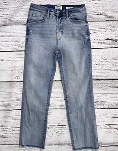 Kensie Jeans Womens 6/28 Blue Vintage Luxe The Slim Stretch Denim Raw Hem - Picture 1 of 17