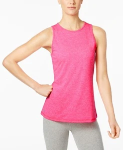 ID Ideology Essentials Heathered Keyhole-Back Tank Top Women's XL Molten Pink - Picture 1 of 15