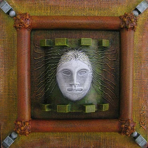 Original Kunst - "Seelenfenster" - Mixed Media 3-D - Bild 1 von 2