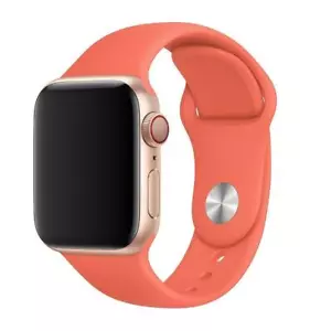 Originale Apple Orologio Sport Fascia Cinturino (42mm/44mm) - Clementina (Orange - Foto 1 di 7
