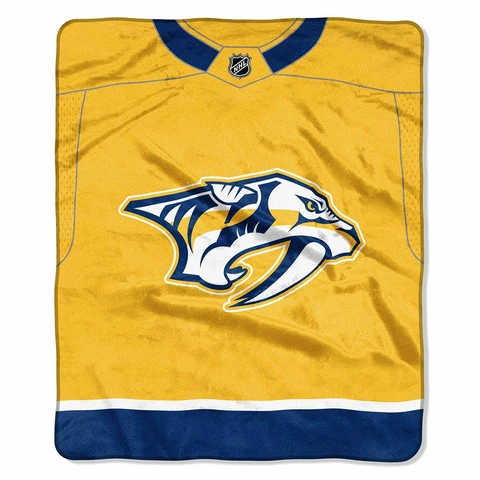 Nashville Predators 50" x 60" Jersey Design Raschel Blanket by Northwest Cover