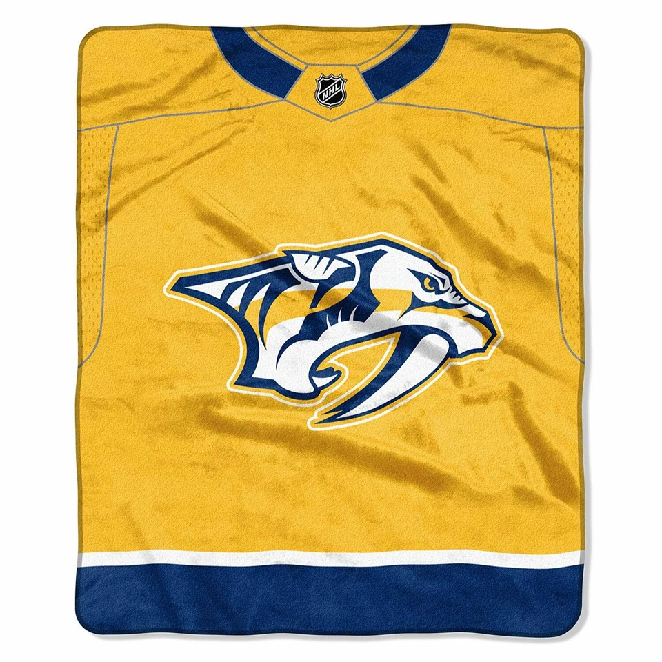Manta Raschel Nashville Predators 50" x 60" diseño jersey de Northwest Foto 1 de 1