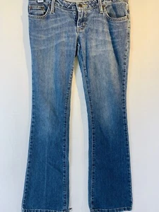 American Eagle Stretch Skinny Flare Denim Jeans Size 4 Medium Wash #10 - Picture 1 of 10