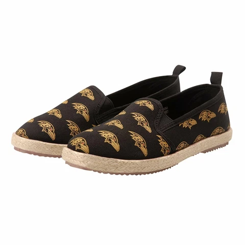 FOCO NFL Women's Baltimore Ravens Espadrille Canvas Shoe Cover