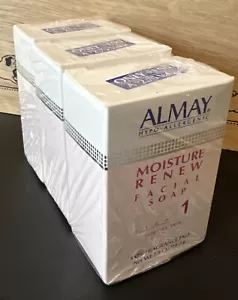 3 Almay Moisture Renew Gesichtsseife 1 ~ für trockene Haut ~ versiegelt Neu aus altem Lagerbestand - Bild 1 von 5