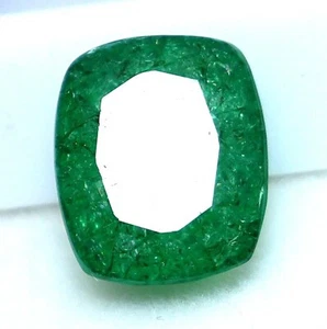 Natural Colombian Green Emerald 9.60 Ct Cushion Cut Certified Loose Gemstone 29S - Picture 1 of 9