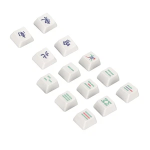 13pcs PBT Keycaps 13 Keys Mahjong Chinese Style Cherry Height Gaming Keycaps For - Picture 1 of 22