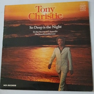 TONY CHRISTIE ‎ SO DEEP IS THE NIGHT VINYL ALBUM (ORIGINAL 1978) FREE DELIVERY  - Image 1 of 4