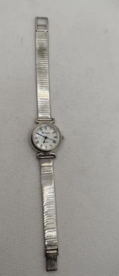 Vintage Ore D’Argento Ladies 925 Sterling Silver Mother Of Pearl Watch **Read** - Image 1 of 4