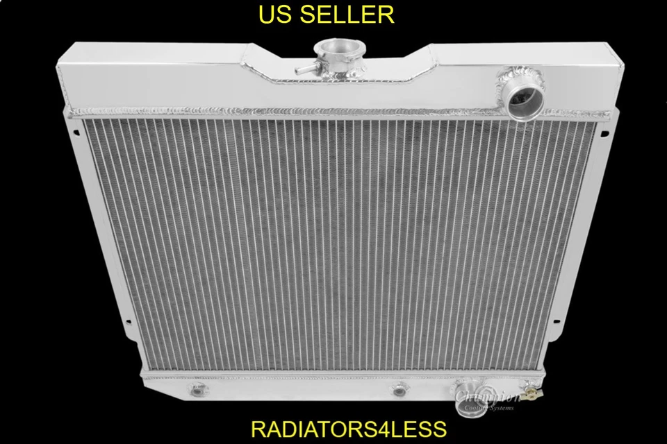NUEVO RADIADOR CHAMPION 4 FILAS TODO ALUMINIO CHEVY BELAIR BEL AIR 1965 Foto 1 de 3