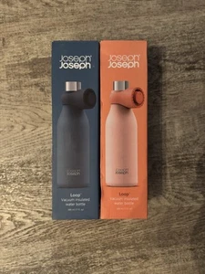 2 X Joseph Joseph Loop Water Bottles Vacuum Insulated 500ml - Picture 1 of 2