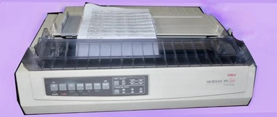 OKI Microline 391 Turbo Dot Matrix Printer - Image 1 of 3