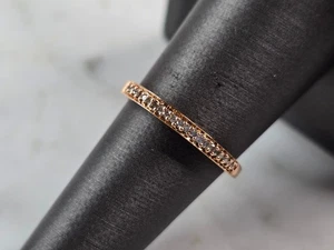 Womens Vintage Estate 10K Rose Gold Diamond Ring 1.4g #E7050 - Picture 1 of 6
