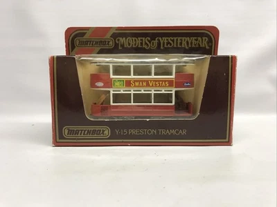 Matchbox Models of Yesteryear Y-15 Preston Tramcar Swan Vestas London Transport - Image 1 of 4