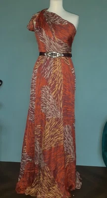 matthew Williamson mainline grecian draped silk gown UK8 - Image 1 of 4