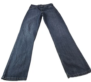 Jean Carhartt homme 32x36 bleu denim coton mélangé logo vêtements de travail construction - Photo 1/12