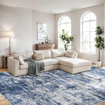 6x9 Area Rug for Living Rooms : Washable Rugs Non-Slip Large Thin Modern Abst... - Image 1 of 4