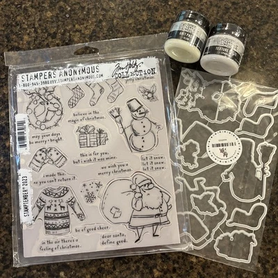 Juego completo Tim Holtz septiembre 2023 - Sellos, plantillas, troqueles y pastas. Nuevo Foto 1 de 4