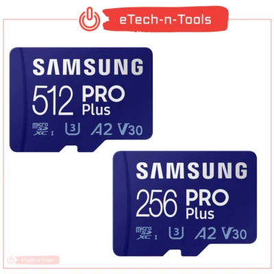Micro SD Card 256GB 512GB Memory Card Samsung PRO Plus Class 10 160MB/S - Image 1 of 4