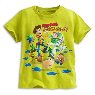 Camiseta Disney Store Toy Story Buzz Lightyear Woody Manga Corta Niño Talla 4  Foto 1 de 2