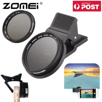 ZOMEI Camera CPL Filter Circular Polarizer Lens Part With Clip iPhone Android AU - Image 1 of 4