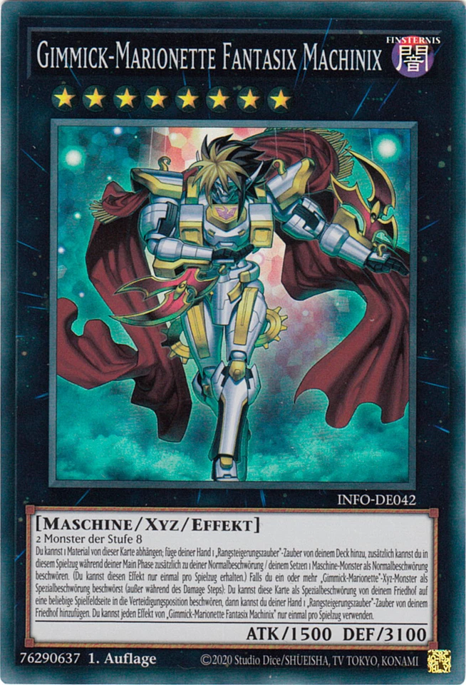 YU-GI-OH, GIMMICK-MARIONETTE FANTASIX MACHINIX, SR, INFO-DE042, 1. Auflage, TOP - Bild 1 von 1