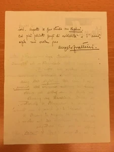 Lettera autografa di Angelo Frattini - Imagen 1 de 1