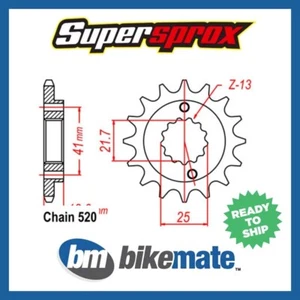 Sprocket Front Conv 520-14T for KAWASAKI ZX-6R Ninja - ZX600 2001 - Picture 1 of 1